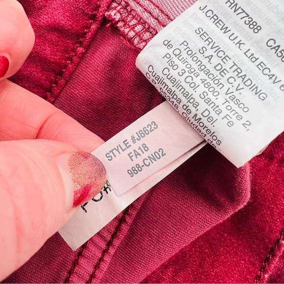 Madewell 10" High Rise Skinny Size 28 Velvet Pants Holiday Party Stretch - Picture 6 of 12